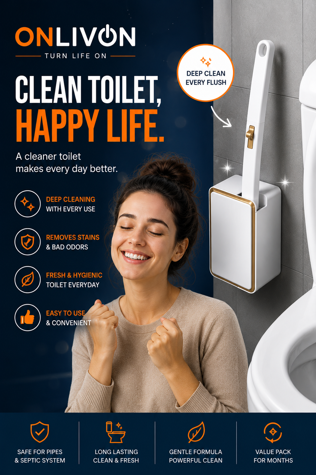 Disposable Toilet Brush