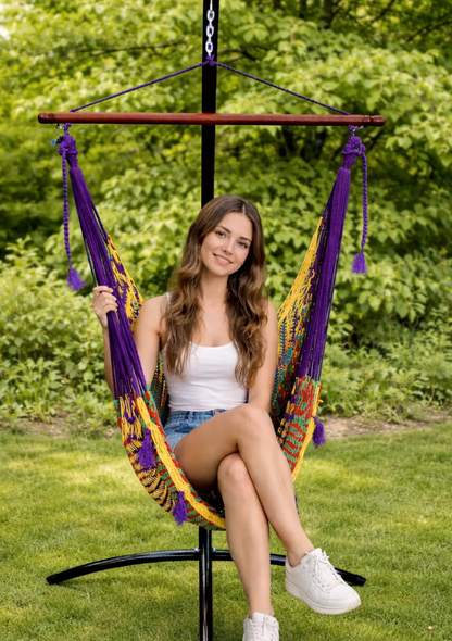 Deluxe Mayan Hammock Chair with Stand