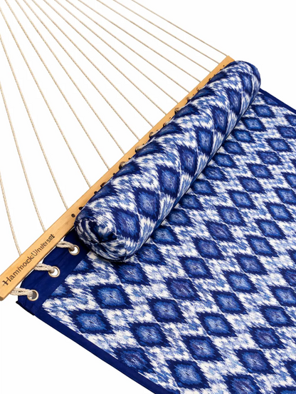 Olefin Quilted Double Hammock with Stand & Pillow