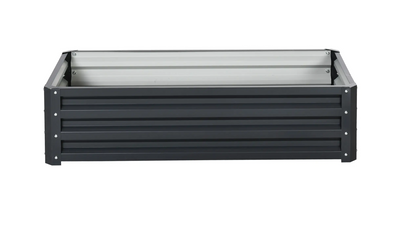 Galvanized Raised Garden Bed — 8 × 1.3 × 1.5 ft