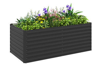 Deep Galvanized Raised Garden Bed — 5 × 3 × 2 ft