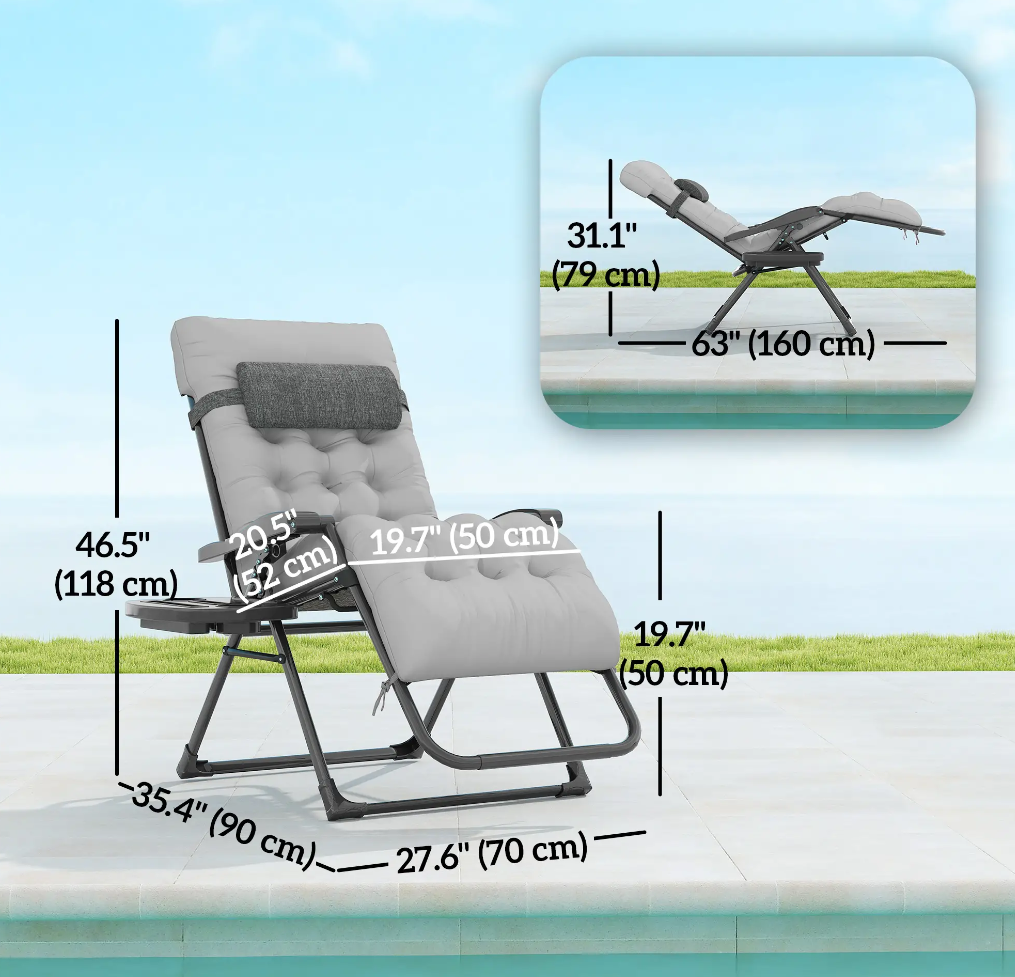 Padded Zero Gravity Recliner