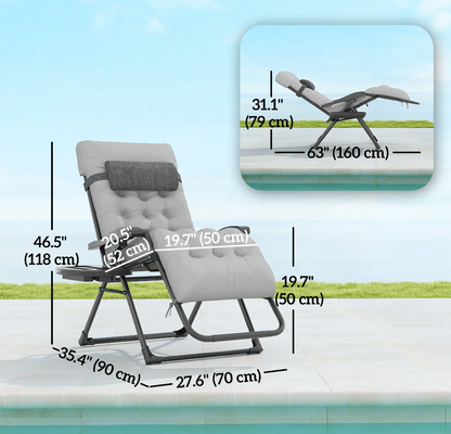 Padded Zero Gravity Recliner