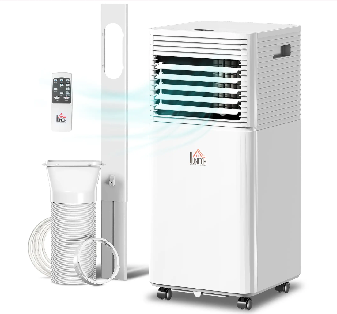 8000 BTU Portable Air Conditioner with Fan & Dehumidifier Mode, Homcom