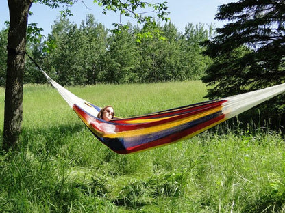 Mayan Hammock Double - Hot Colors