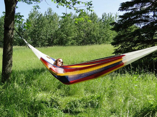 Mayan Hammock Double - Hot Colors