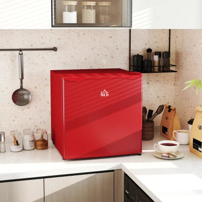 HOMCOM 1.1 Cu. Ft. Mini Freezer, Compact Upright Freezer with Reversible Door